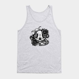 Witch's Cat & Roses Tank Top